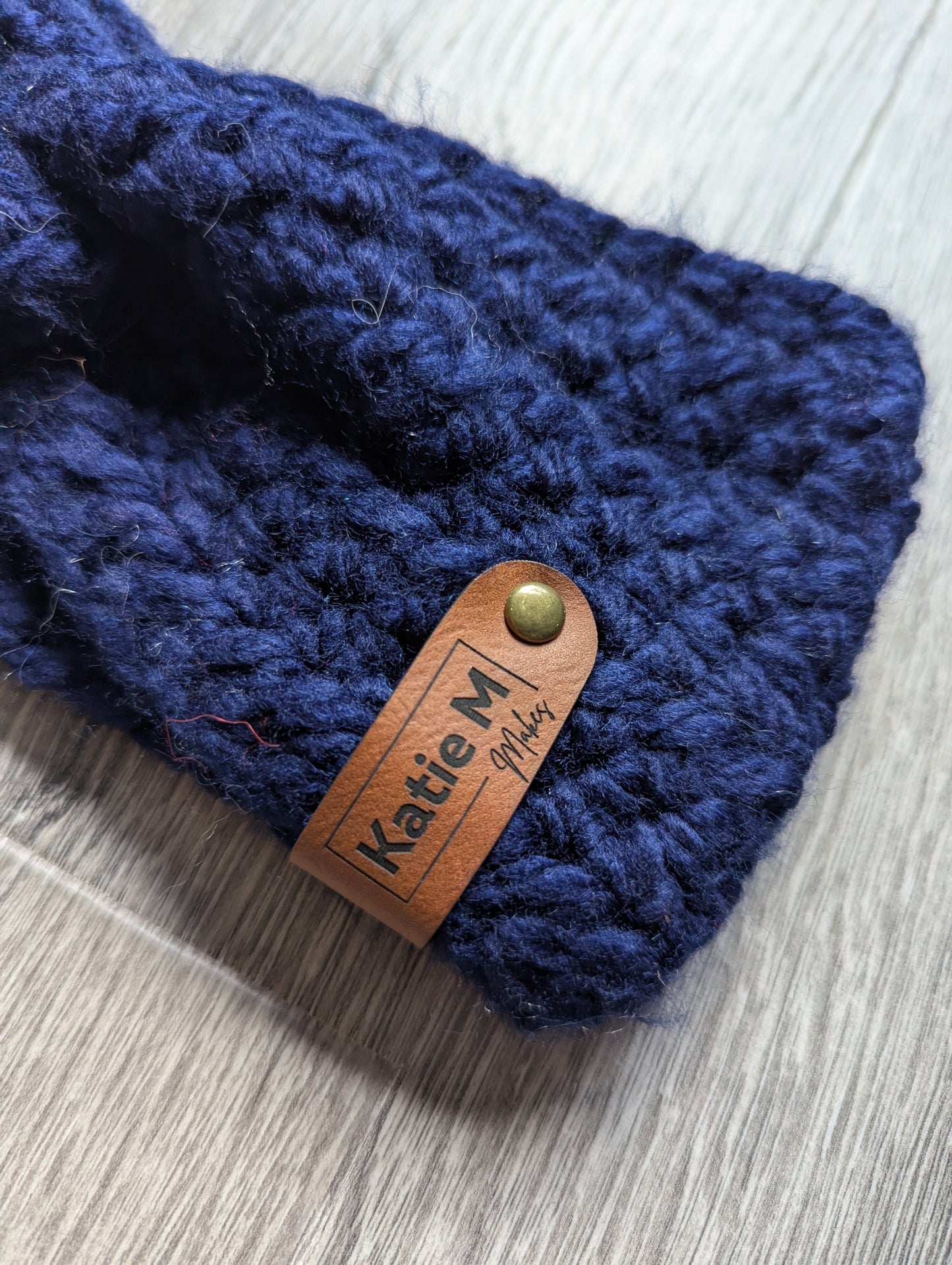 Chunky Blue Twisted Headband