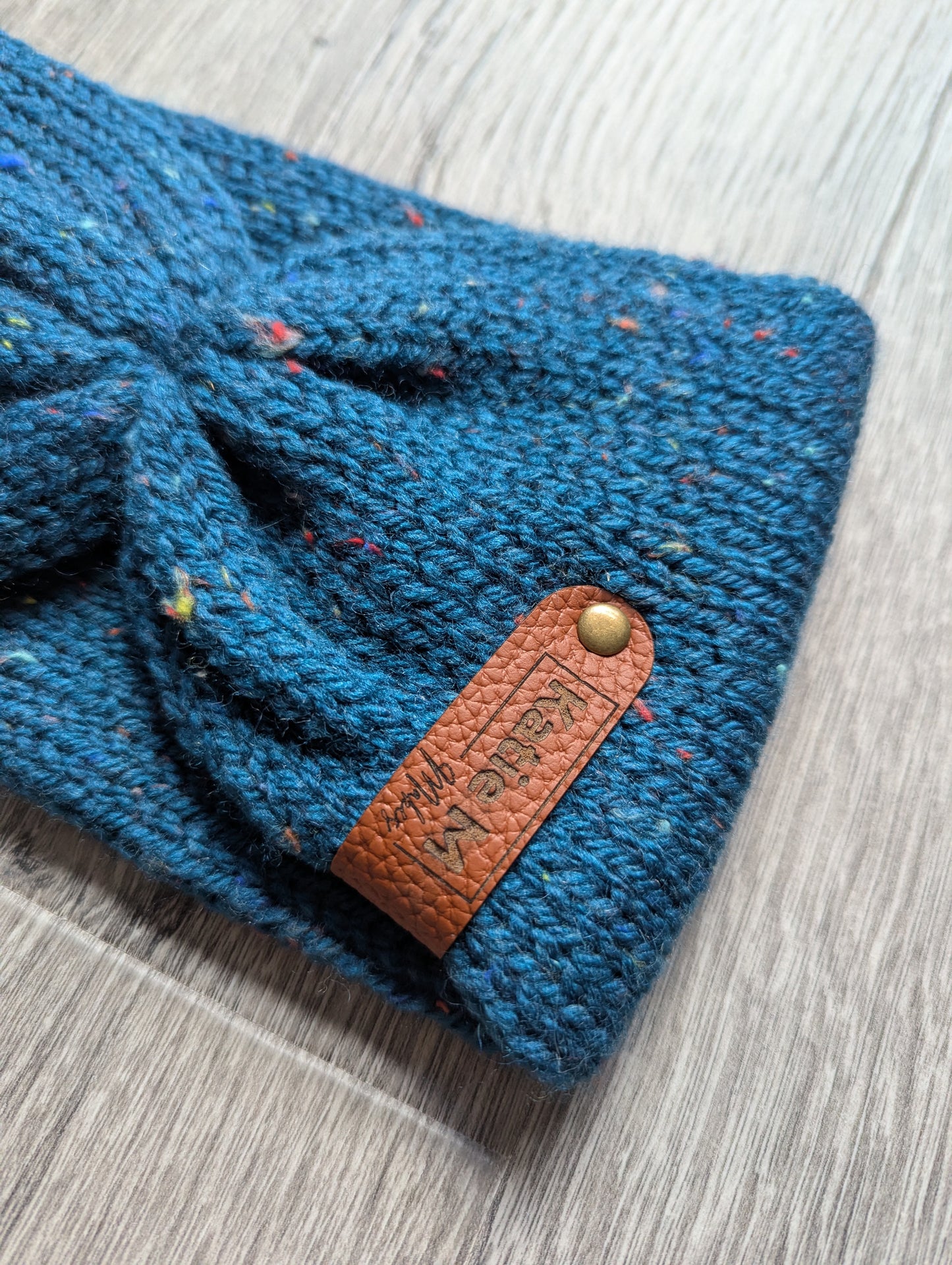 Knitted Teal Headband