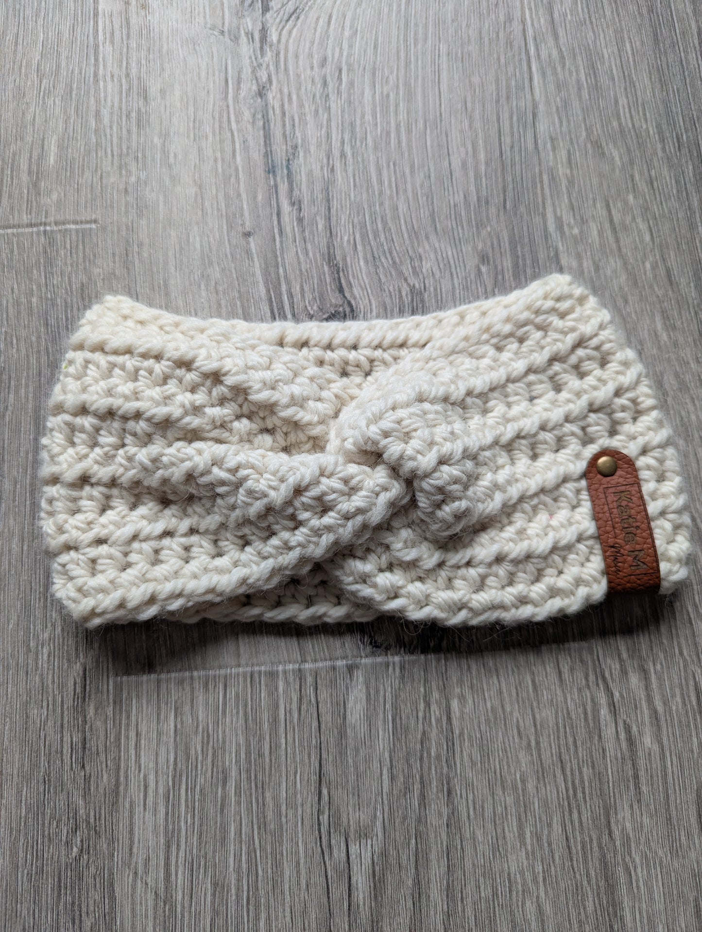 Adult Alpaca Cream Twisted Headband