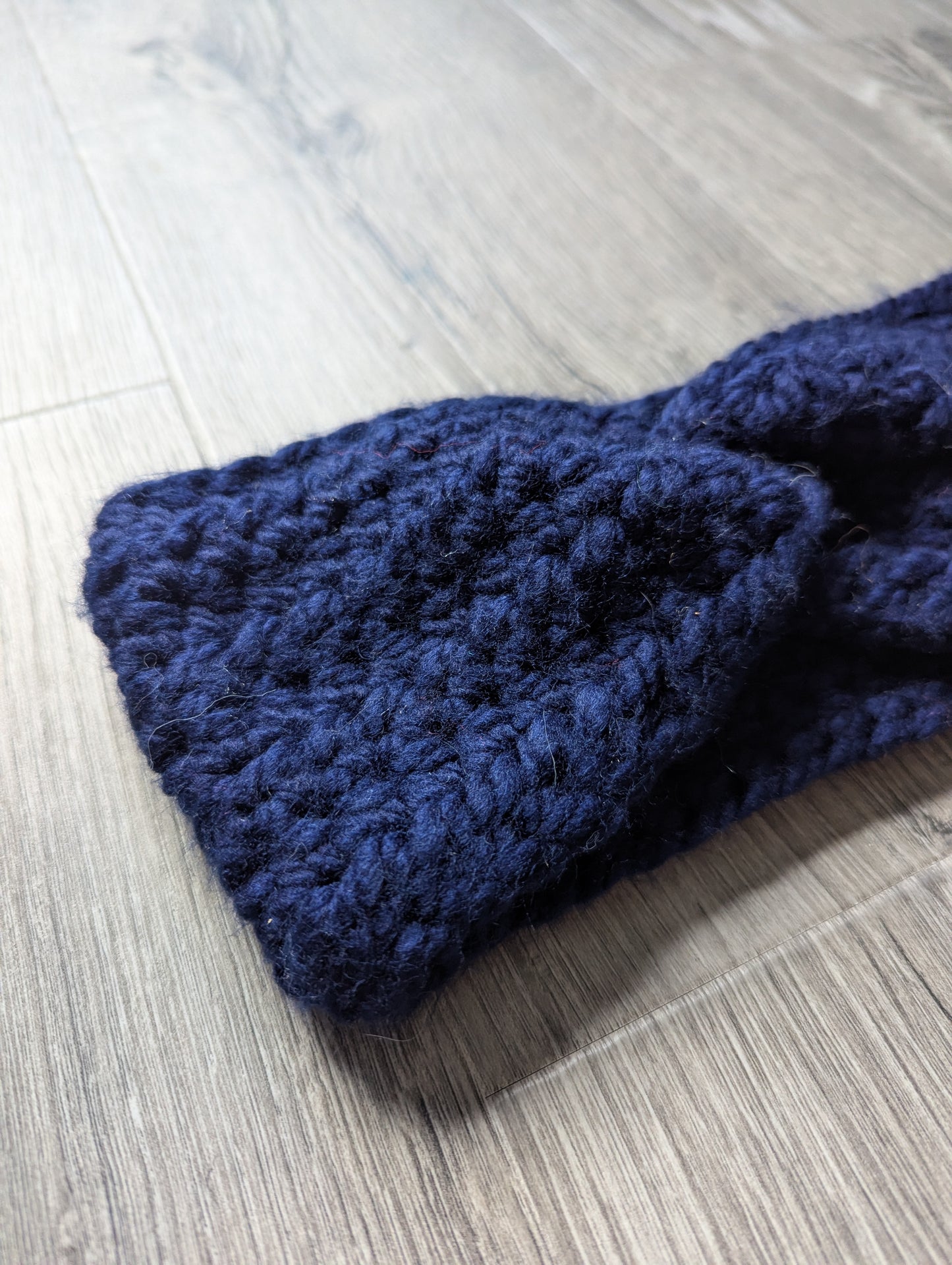 Chunky Blue Twisted Headband