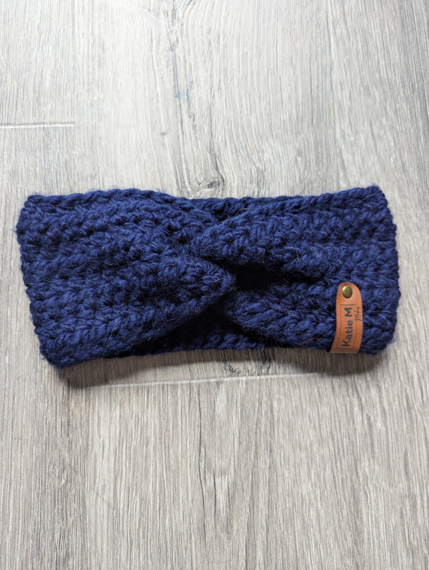Chunky Blue Twisted Headband