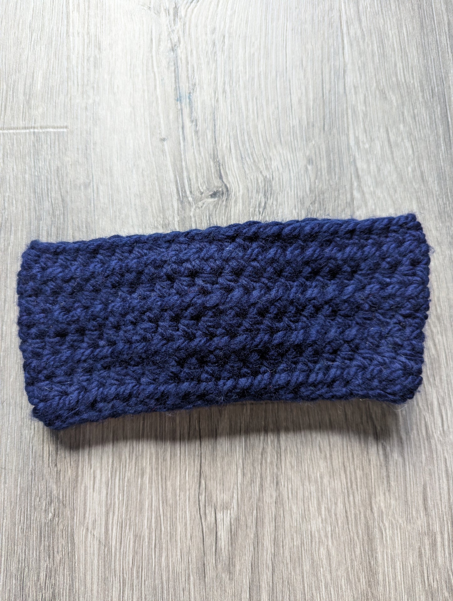 Chunky Blue Twisted Headband