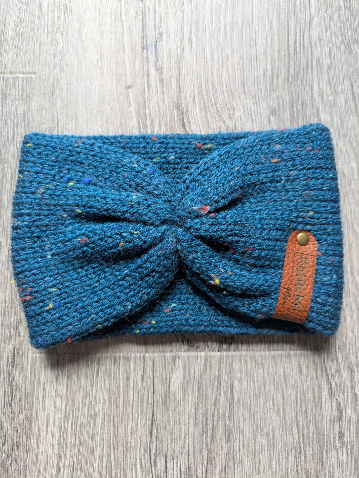 Knitted Teal Headband