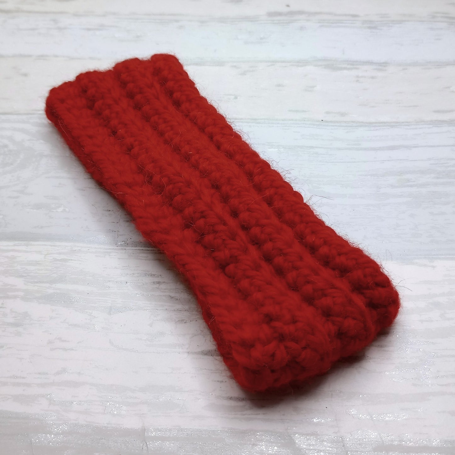 Children's Red Alpaca Twisted Headband