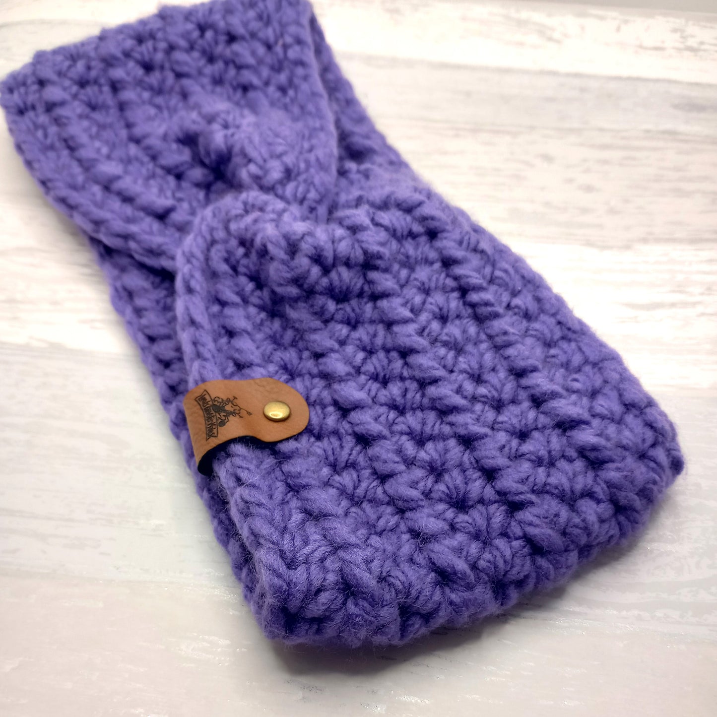 Chunky Purple Twisted Headband