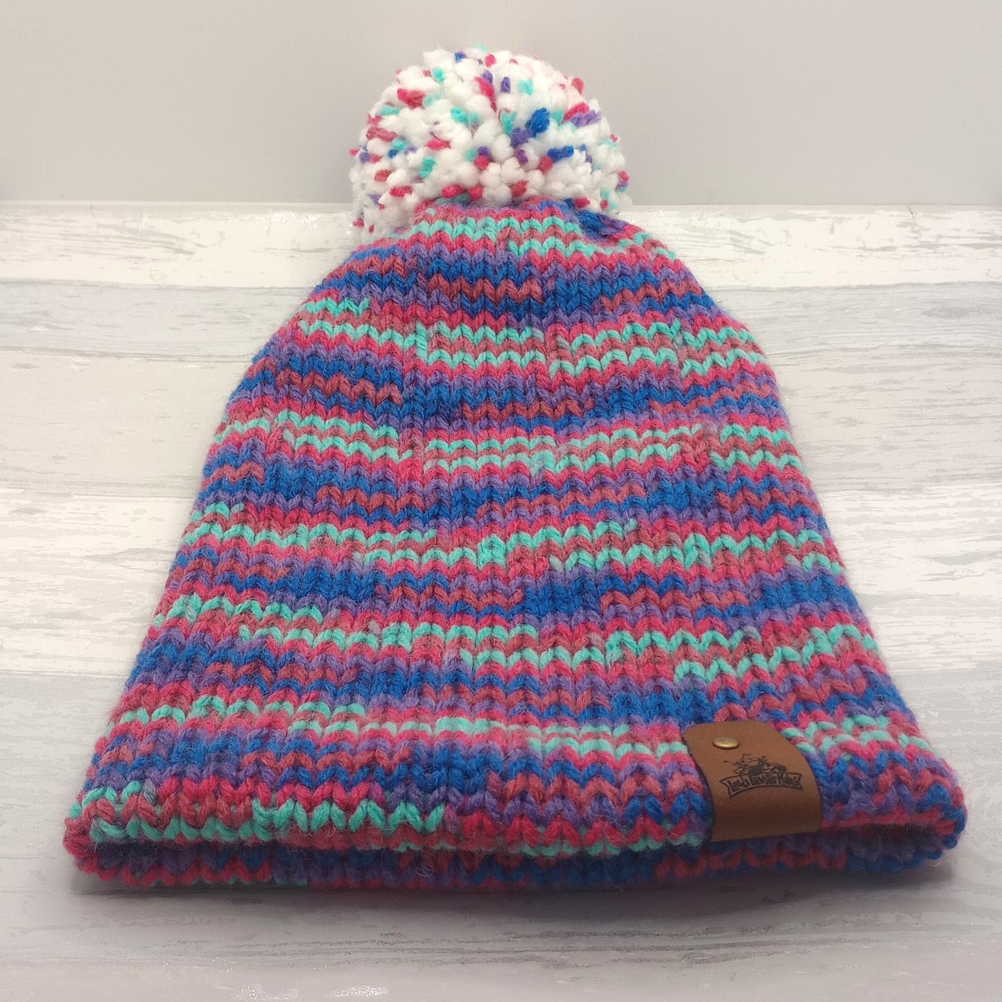 Limited Edition Knitted Purple Speckled Slouch Beanie