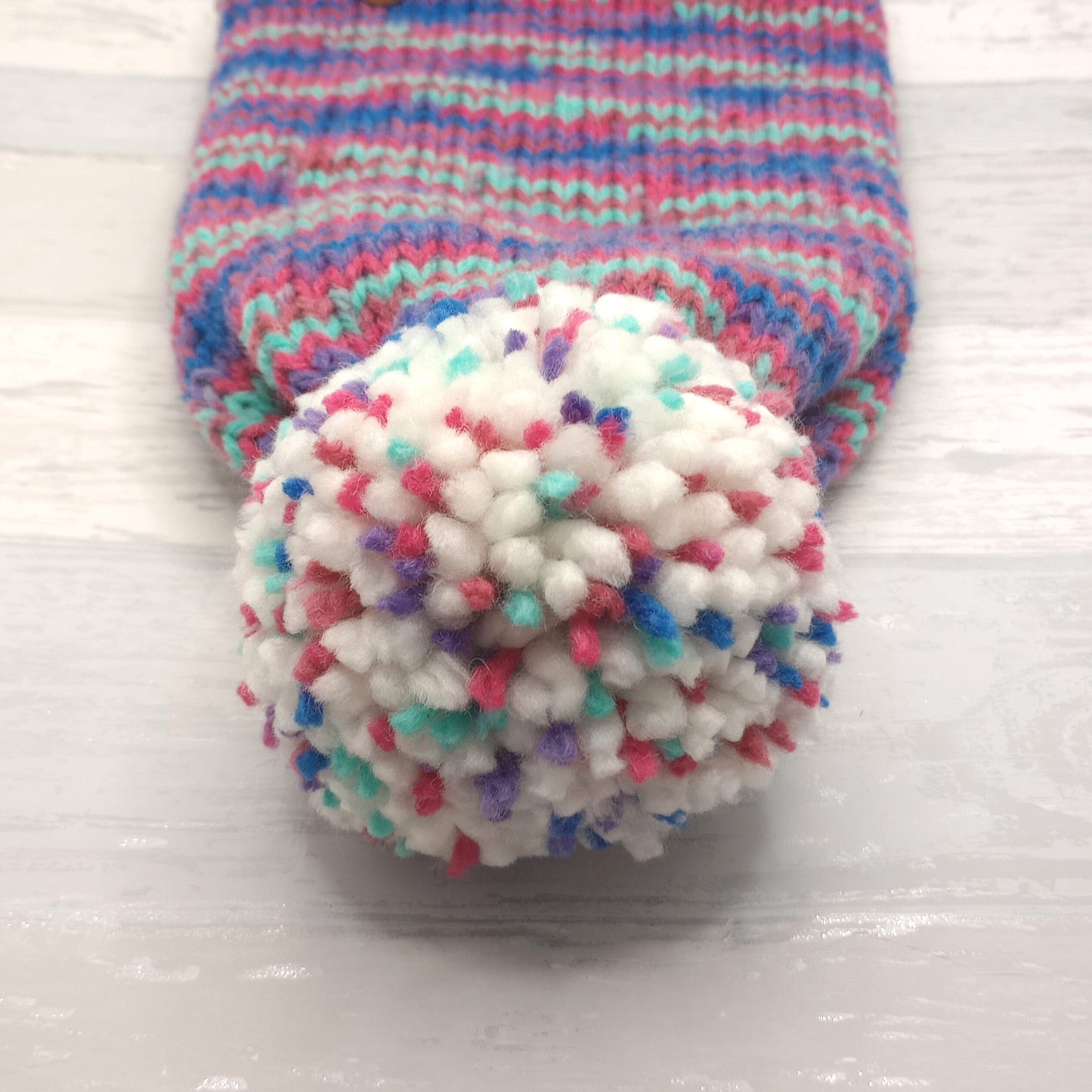 Limited Edition Knitted Purple Speckled Slouch Beanie