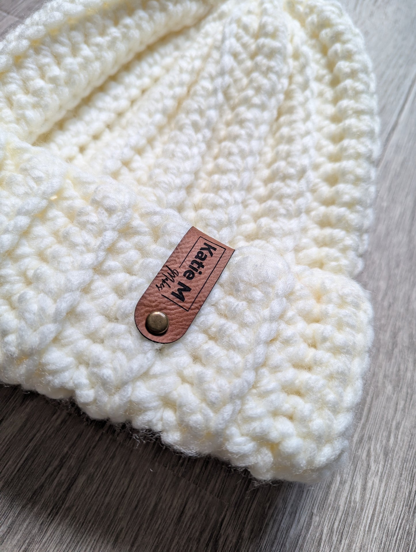 Chunky Cream Ribbed Hat