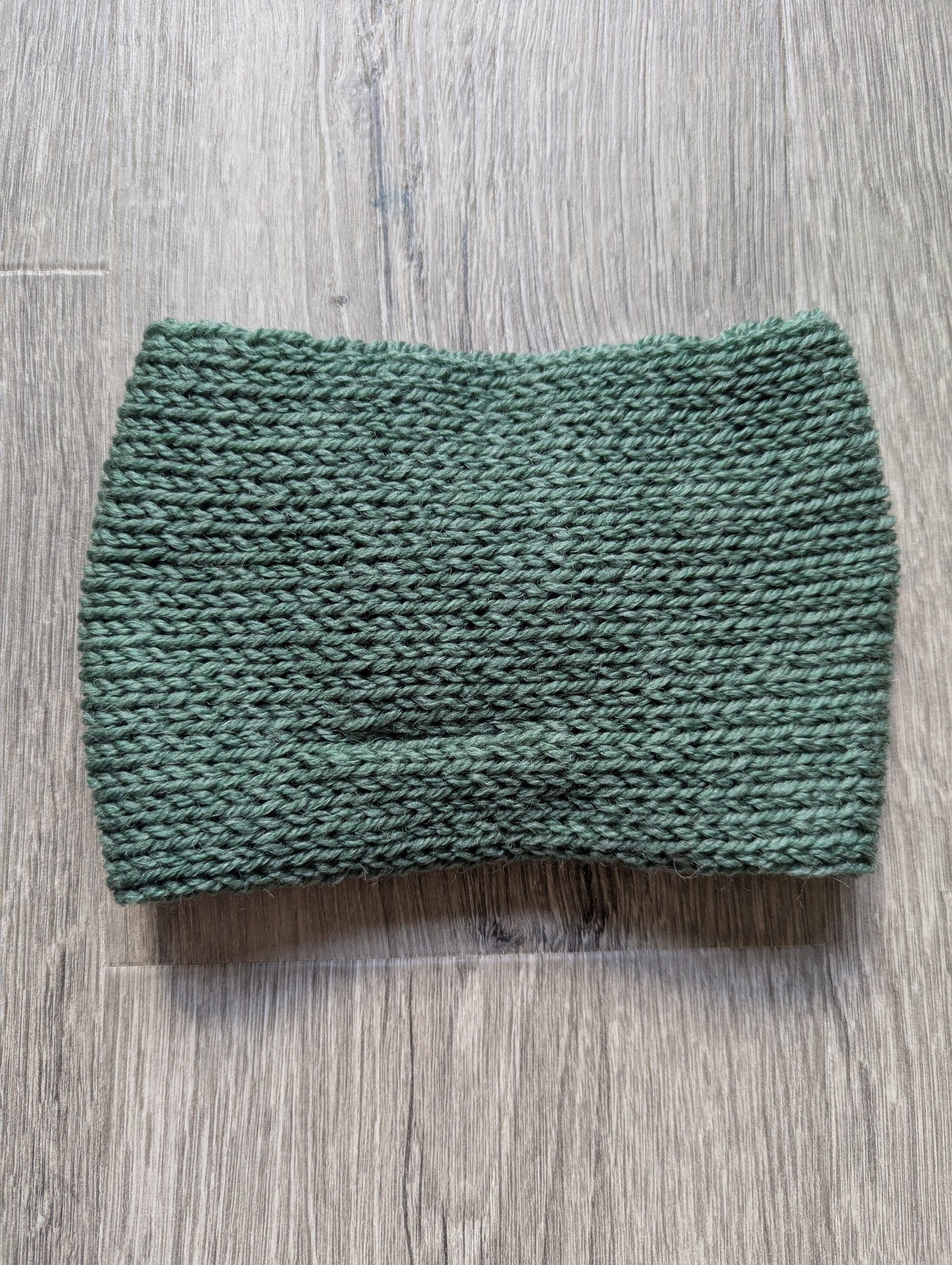 Knitted Deep Sage Headband