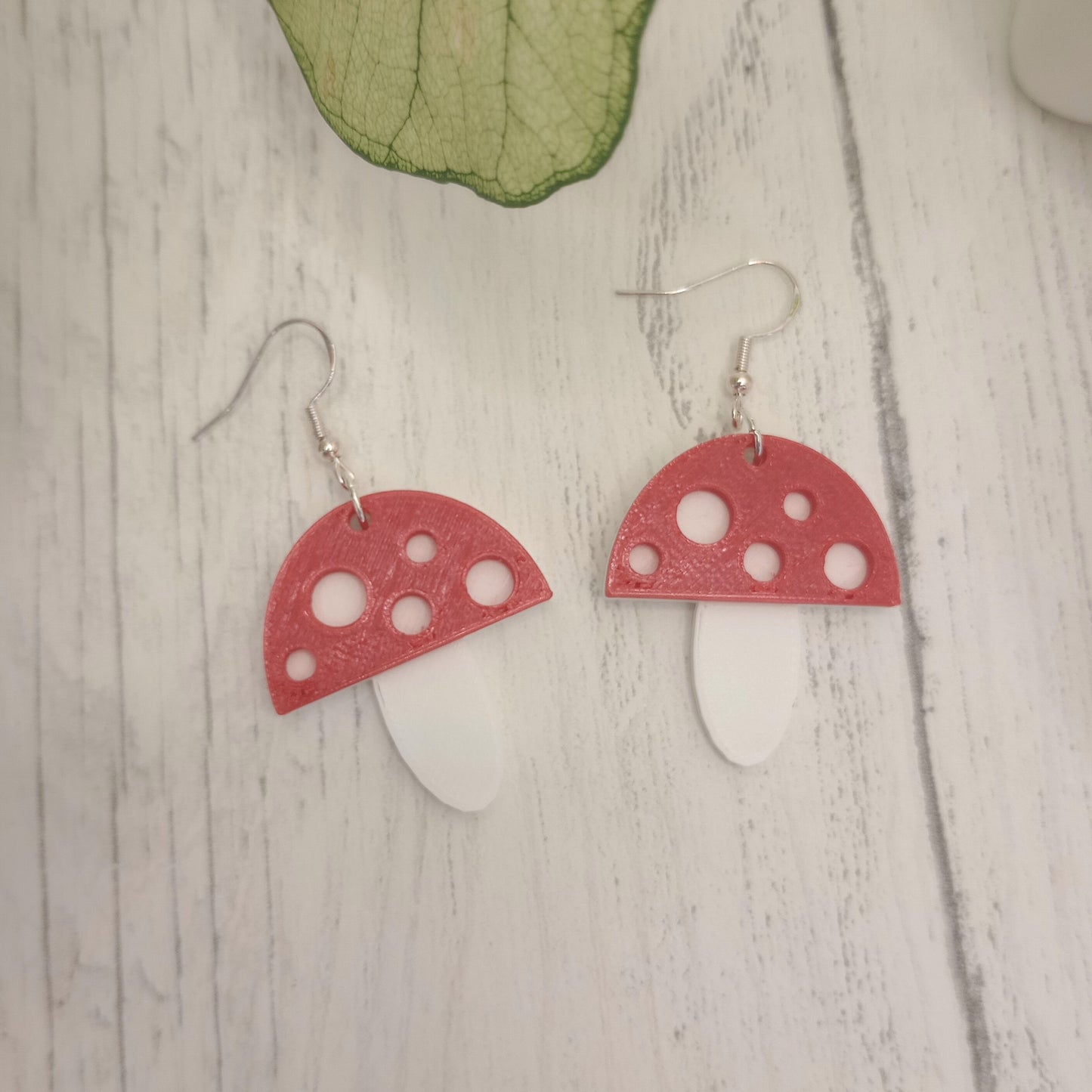 3D Printed Toadstool Earrings