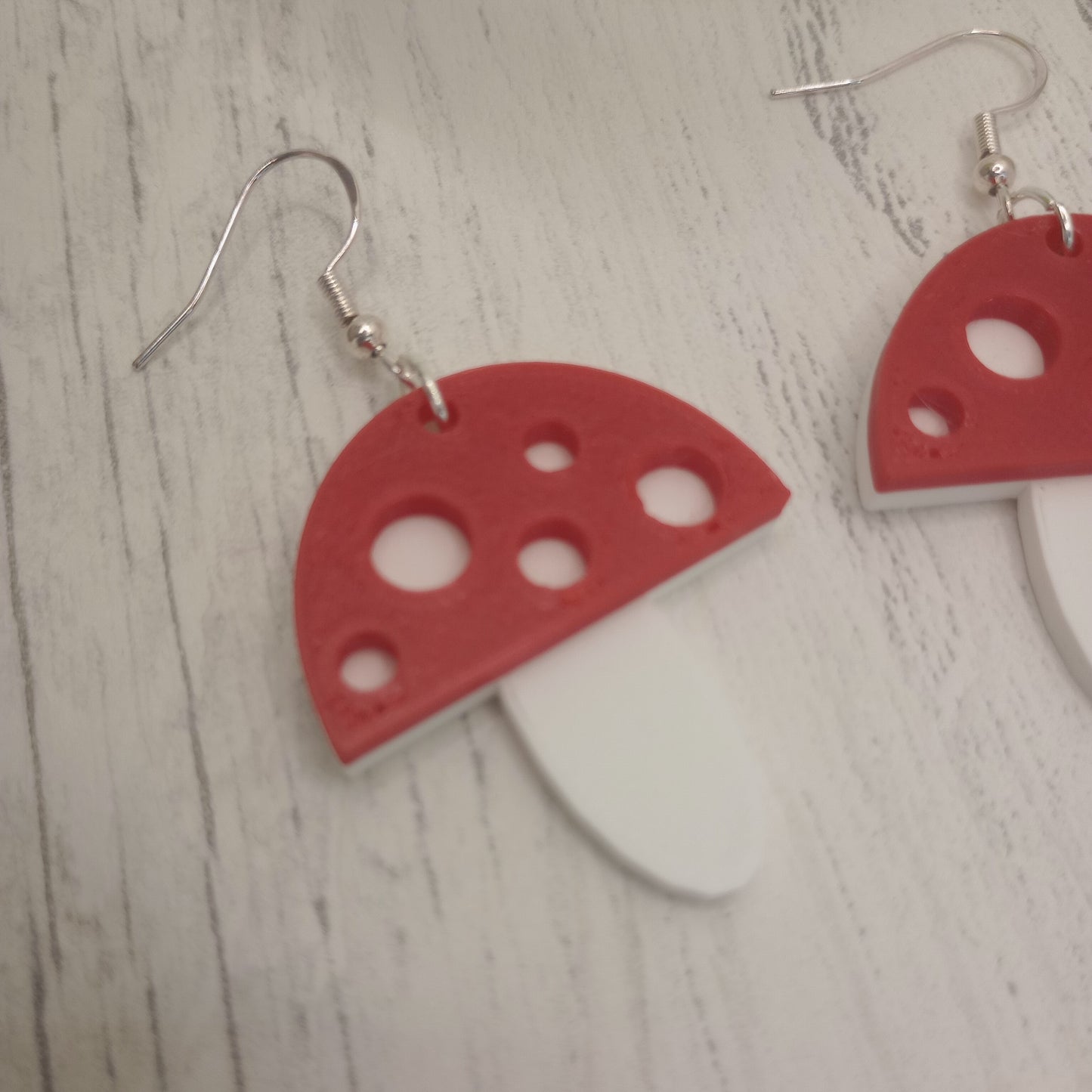 3D Printed Toadstool Earrings