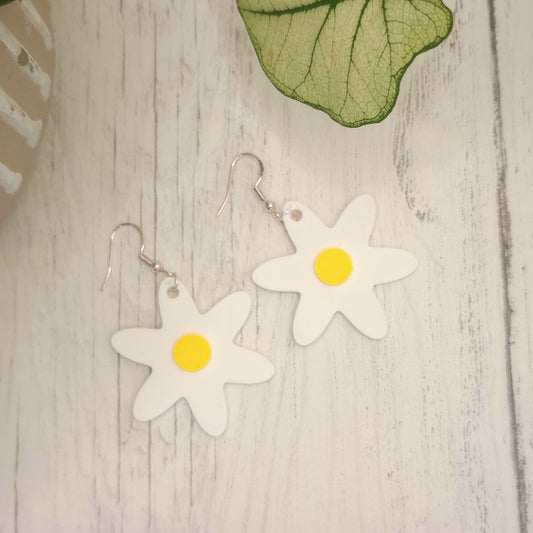 3D Printed Daisy Earrings - various colours available