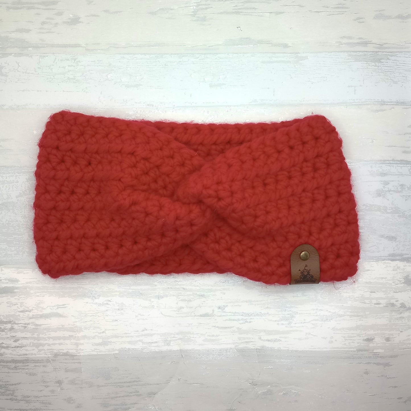 Chunky Red Twisted Headband