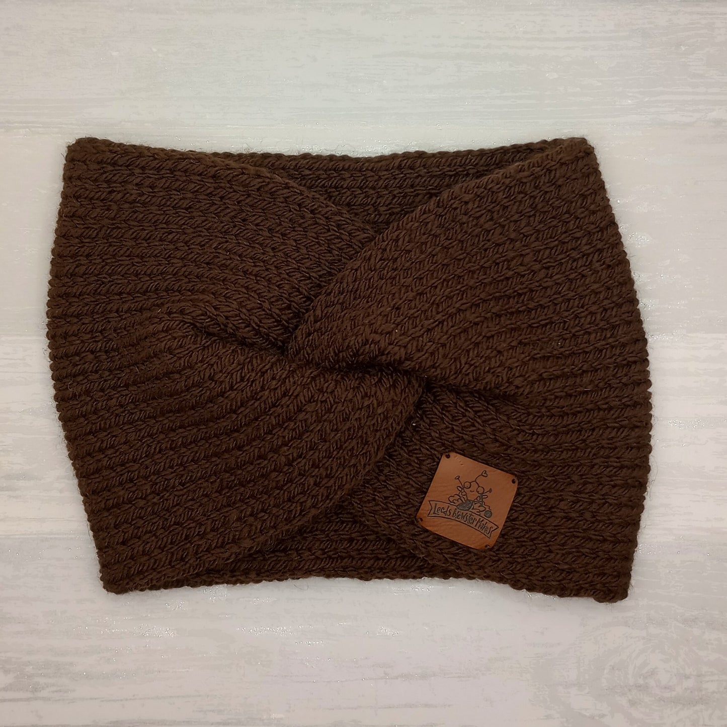 Brown Twisted Headband Turban