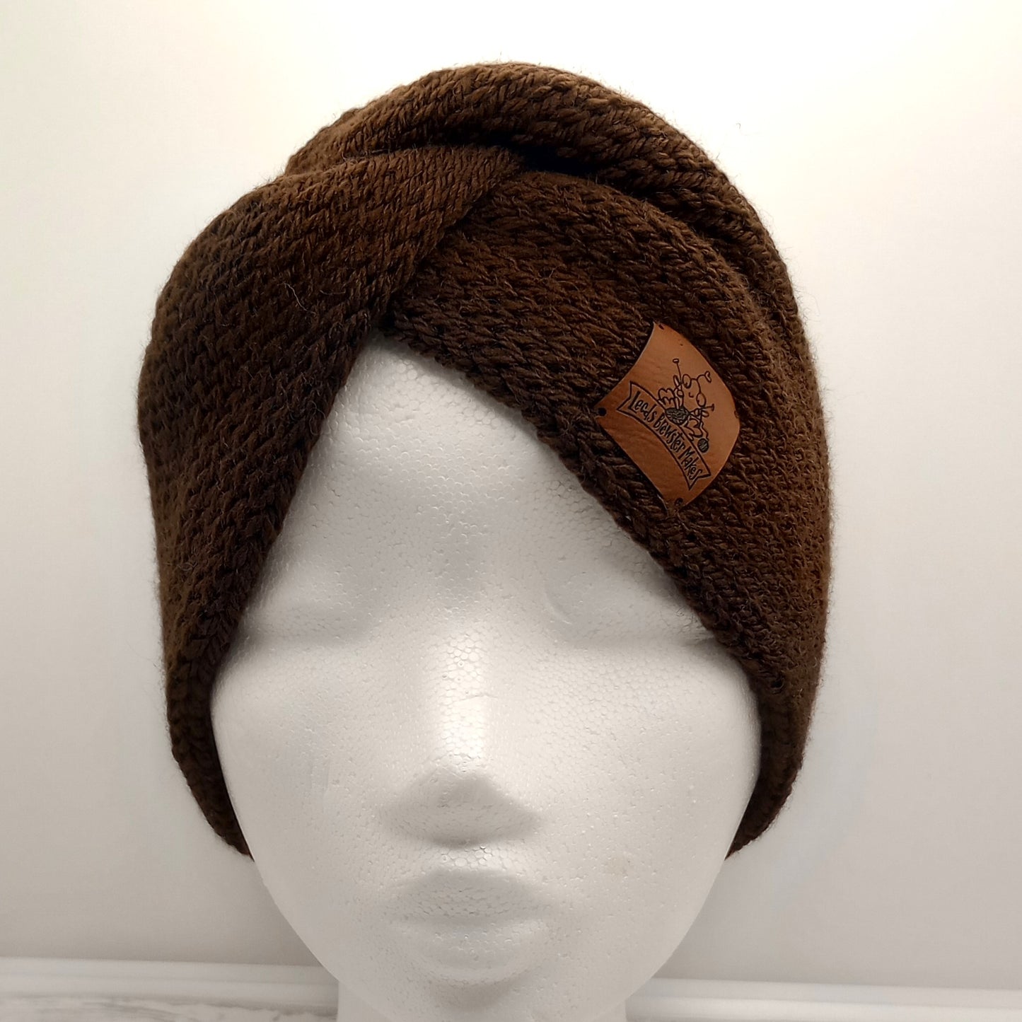 Brown Twisted Headband Turban