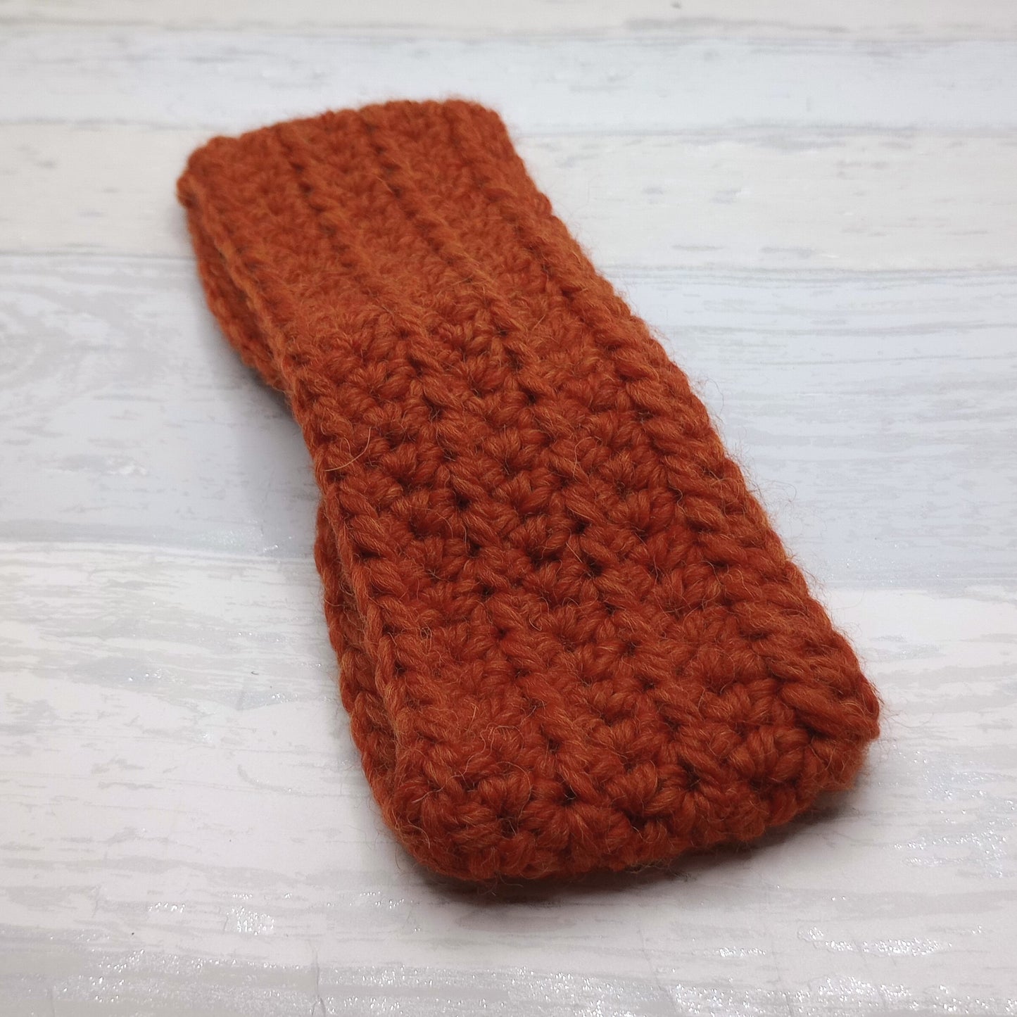 Children's Burnt Orange Alpaca Twisted Headband