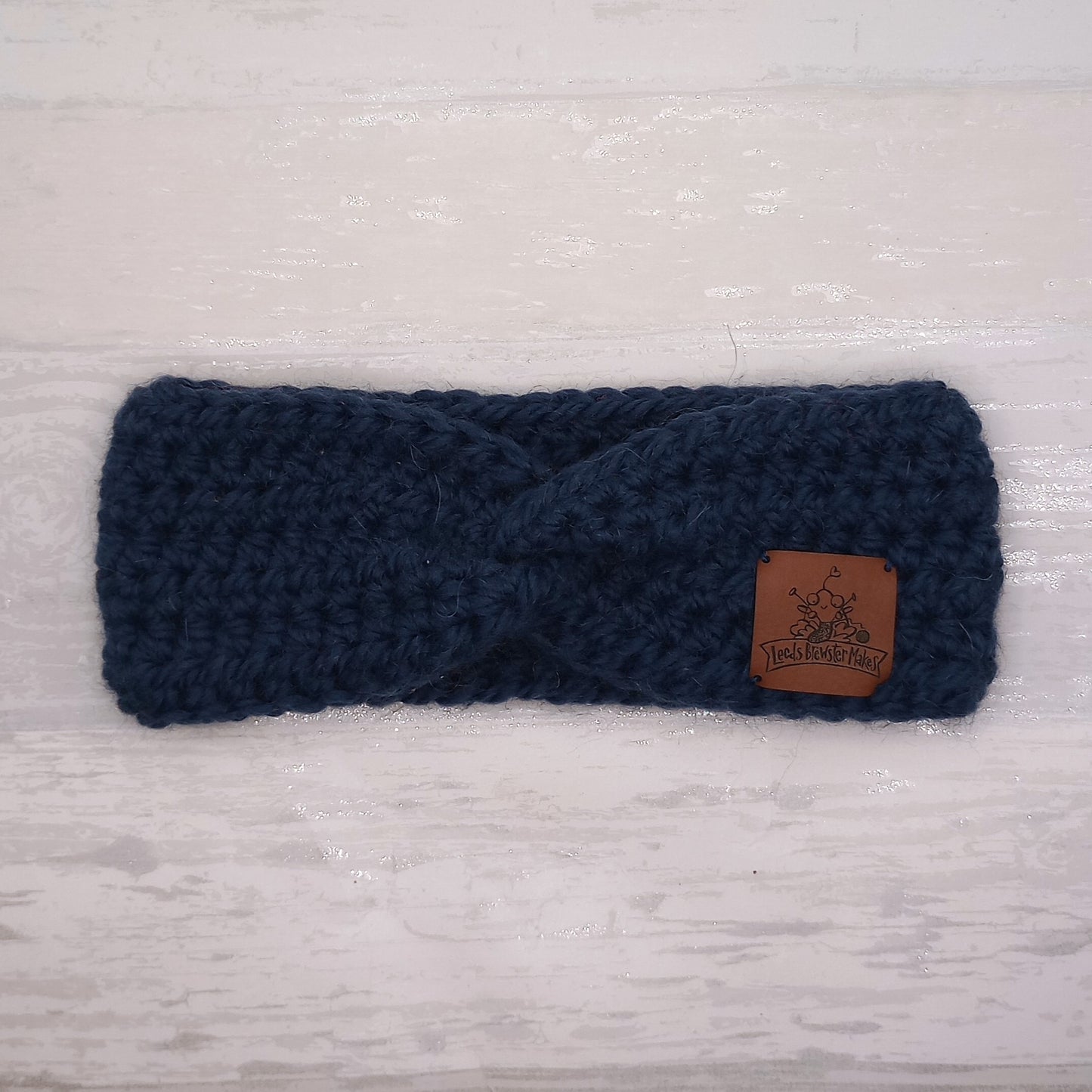 Children's Navy Alpaca Twisted Headband