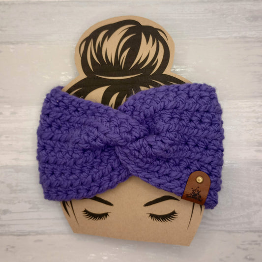 Chunky Purple Twisted Headband