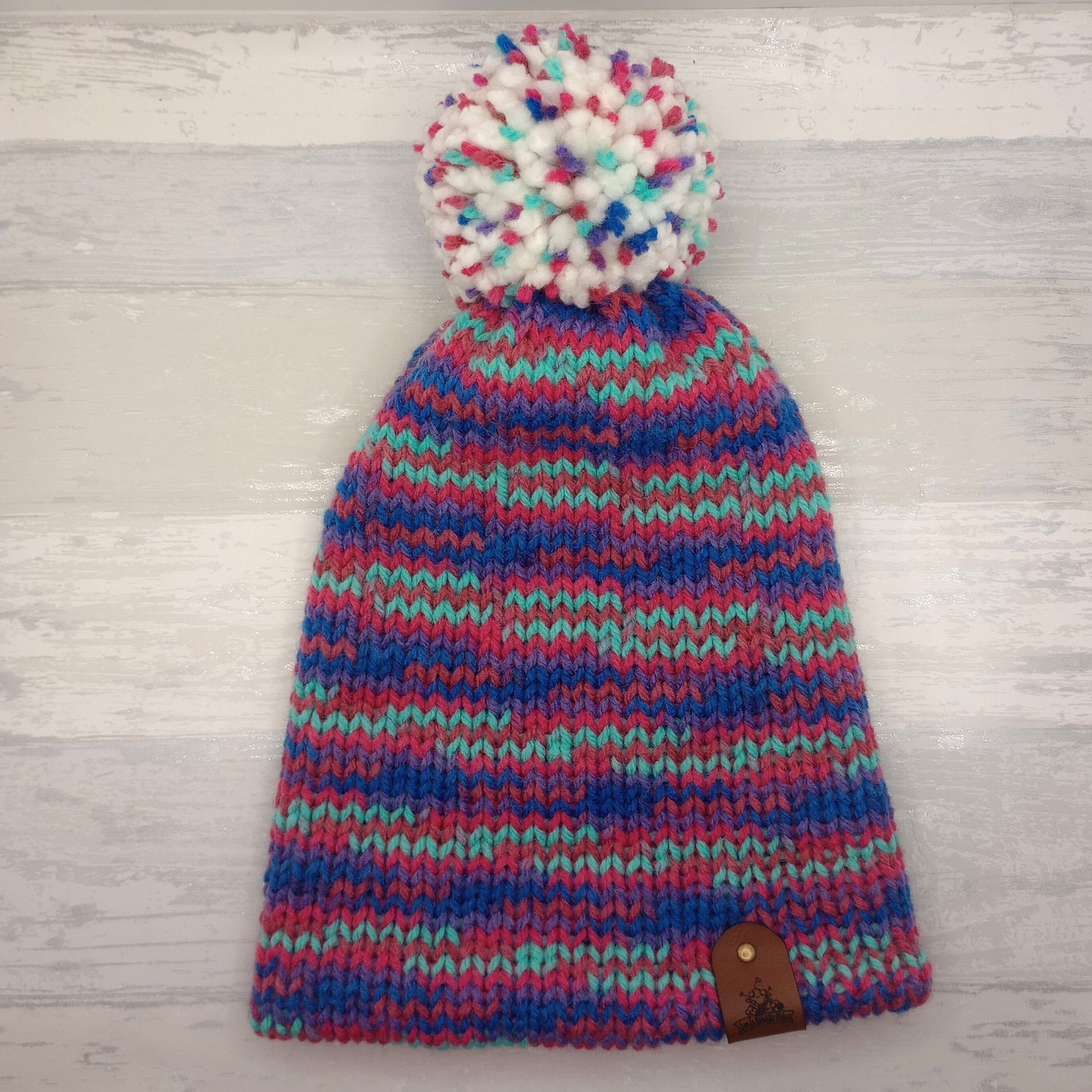 Limited Edition Knitted Purple Speckled Slouch Beanie