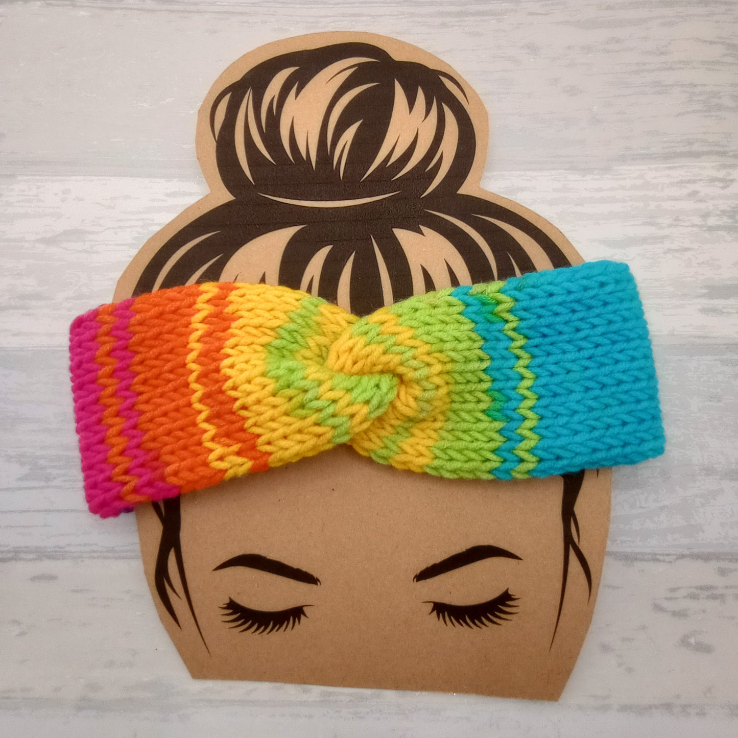 Adult Rainbow Twisted Headband